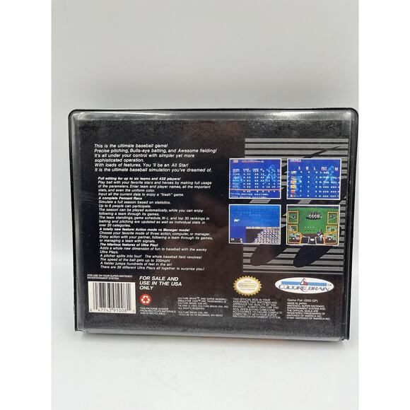 Super Baseball Simulator 1.000 SNES (Super Nintendo, 1990) With Case Tested - Picture 4 of 9